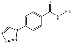 4-(1,2,3,4-四唑-1-基)苯甲酰肼, 750599-23-6, 结构式