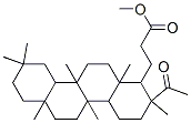 methyl 3-(2-acetyl-2,4b,6a,9,9,10b,12a-heptamethyl-1,3,4,4a,5,6,7,8,10 ,10a,11,12-dodecahydrochrysen-1-yl)propanoate Structure