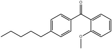2-METHOXY-4'-N-PENTYLBENZOPHENONE Structure