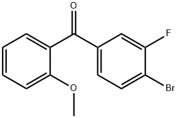 4-BROMO-3-FLUORO-2'-METHOXYBENZOPHENONE Structure