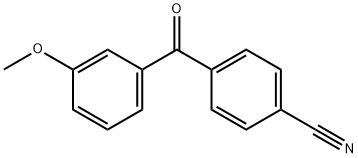 3-メトキシ-4′-シアノベンゾフェノン 化学構造式