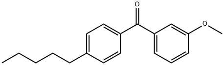 3-メトキシ-4'-N-ペンチルベンゾフェノン 化学構造式