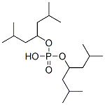 りん酸水素ビス[1-(2-メチルプロピル)-3-メチルブチル] 化学構造式