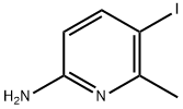 5-IODO-6-METHYL-PYRIDIN-2-YLAMINE Struktur