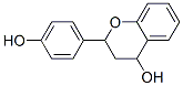 2-(4-ヒドロキシフェニル)クロマン-4-オール 化学構造式