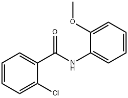 2-Chloro-N-(2-Methoxyphenyl)benzaMide, 97% Structure