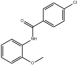 4-氯-N-(2-甲氧基苯基)苯甲酰胺,7508-80-7,结构式