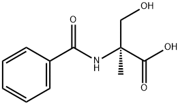 DL-N-ベンゾイル-2-メチルセリン 化学構造式