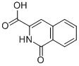 1,2-ジヒドロ-1-オキソイソキノリン-3-カルボン酸 化学構造式
