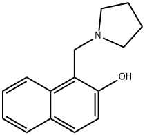 1-(1-pyrrolidinylmethyl)-2-naphthol Structure