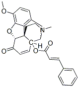 3-Phenylpropenoic acid 7,8-didehydro-4,5α-epoxy-3-methoxy-17-methyl-6-oxomorphinan-14-yl ester Struktur