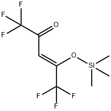 E-1,1,1,5,5,5-HEXAFLUORO-4-(TRIMETHYLSILOXY)-3-PENTENE-2-ONE, 75108-34-8, 结构式