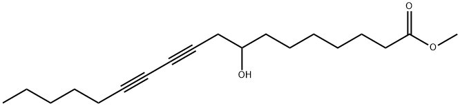 8-Hydroxy-10,12-octadecadiynoic acid methyl ester Structure