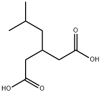 3-isobutylglutaric acid Struktur