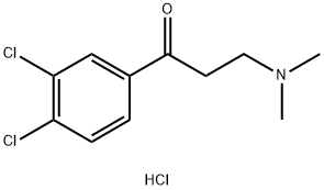 1-(3,4-二氯苯基)-3-二甲氨基-1-丙酮盐酸盐, 75144-12-6, 结构式