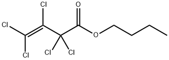 2,2,3,4,4-ペンタクロロ-3-ブテン酸ブチル 化学構造式