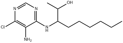 RAC ERYTHRO-3-(5-AMINO-6-CHLOROPYRIMIDIN-4-YLAMINO)-NONAN-2-OL Structure