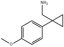 [1-(4-メトキシフェニル)シクロプロピル]メチルアミン 化学構造式