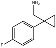 (1 - (4 - 氟苯基)环丙基)甲胺盐酸盐 结构式
