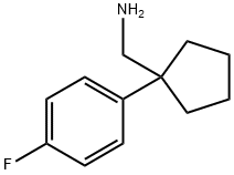 C-[1-(4-FLUORO-PHENYL)-CYCLOPENTYL]-METHYLAMINE Struktur