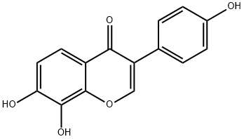 7,8-二羟基-3-(4-羟基苯基)苯并吡喃-4-酮,75187-63-2,结构式