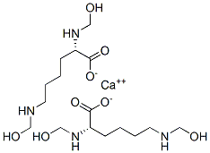 calcium bis[N2,N6-bis(hydroxymethyl)-L-lysinate] Structure