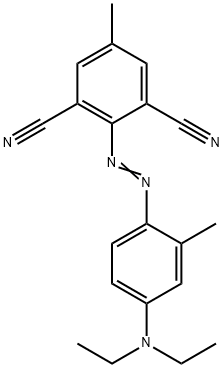 2-[[4-(diethylamino)-2-methylphenyl]azo]-5-methylbenzene-1,3-dicarbonitrile Structure