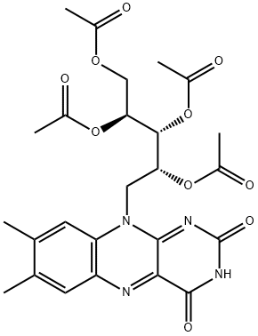 Riboflavin, 2',3',4',5'-tetraacetate Structure