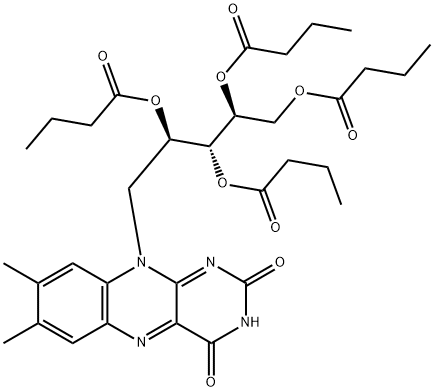 四丁酸核糖黄素酯,752-56-7,结构式