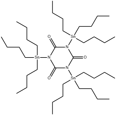 1,3,5-Tris(tributylstannyl)-1,3,5-triazine-2,4,6(1H,3H,5H)-trione Structure
