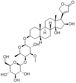 毛地黃苷,752-61-4,结构式