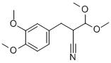 B-(3,4-DIMETHOXYPHENYL)-A-CYANOPROPIONALDEHYDE DIMETHYLACETAL Structure