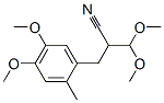 2-ジメトキシメチル-3-(4,5-ジメトキシ-2-メチルフェニル)プロパンニトリル 化学構造式