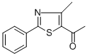 1-(4-メチル-2-フェニル-5-チアゾリル)エタノン 化学構造式