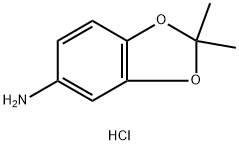 2,2-二甲基-1,3-苯并二氧五环-5-胺盐酸盐, 75200-79-2, 结构式
