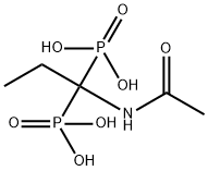 (1-乙酰氨基丙烷-1,1-二基)二膦酸, 75206-88-1, 结构式