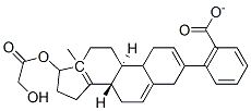 [(8S,9S,13S,14S,17S)-17-(2-hydroxyacetyl)oxy-13-methyl-6,7,8,9,11,12,1 4,15,16,17-decahydrocyclopenta[a]phenanthren-3-yl] benzoate Structure