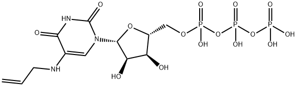 5-[3-氨基烯丙基]尿苷 5′-三磷酸盐, 75221-88-4, 结构式