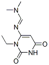 Methanimidamide, N-(3-ethyl-1,2,3,6-tetrahydro-2,6-dioxo-4-pyrimidinyl)-N,N-dimethyl- (9CI) Struktur