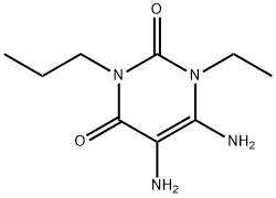 2,4(1H,3H)-Pyrimidinedione, 5,6-diamino-1-ethyl-3-propyl- (9CI) Structure