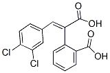 2-[(E)-1-carboxy-2-(3,4-dichlorophenyl)ethenyl]benzoic acid Struktur