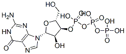 Guanosine 3'-triphosphoric acid Structure
