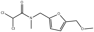 Acetamide, 2,2-dichloro-N-((5-(methoxymethyl)-2-furanyl)methyl)-N-meth yl- 结构式