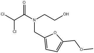 2,2-dichloro-N-(2-hydroxyethyl)-N-[[5-(methoxymethyl)-2-furyl]methyl]a cetamide Structure