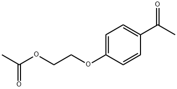 4'-(2-アセトキシエトキシ)アセトフェノン 化学構造式
