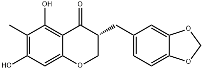 麦冬二氢高异黄酮A, 75239-63-3, 结构式