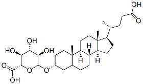 (3a,5b)-23-carboxy-24-norcholan-3-yl b-D-glucopyranosiduronic acid Structure