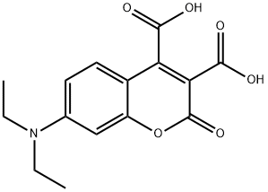 7-(DIETHYLAMINO)COUMARIN-3,4-DICARBOXYLIC ACID Struktur