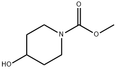 4-ヒドロキシピペリジン-1-カルボン酸メチル 化学構造式