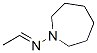 N-エチリデンヘキサヒドロ-1H-アゼピン-1-アミン 化学構造式